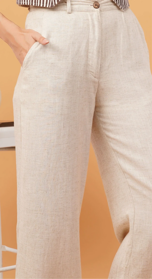 Cross your Line-n Trousers - Rohgle