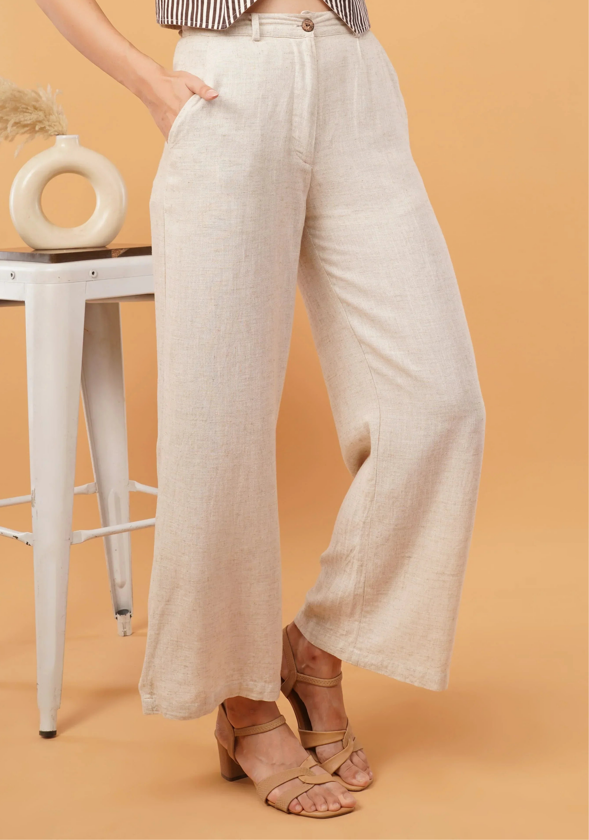 Cross your Line-n Trousers - Rohgle