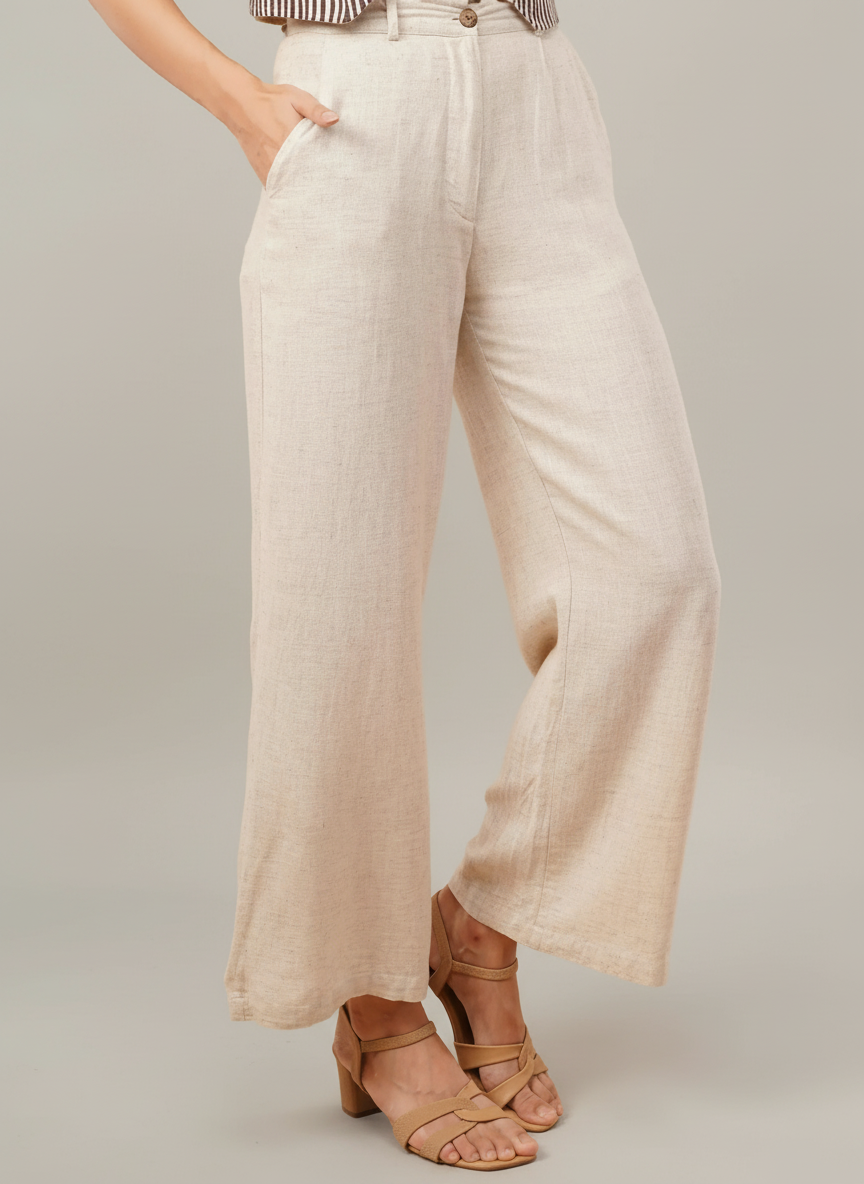 Cross your Line-n Trousers - Rohgle