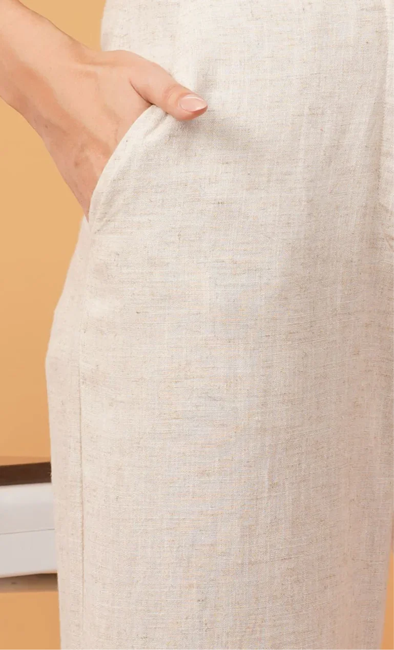 Cross your Line-n Trousers - Rohgle