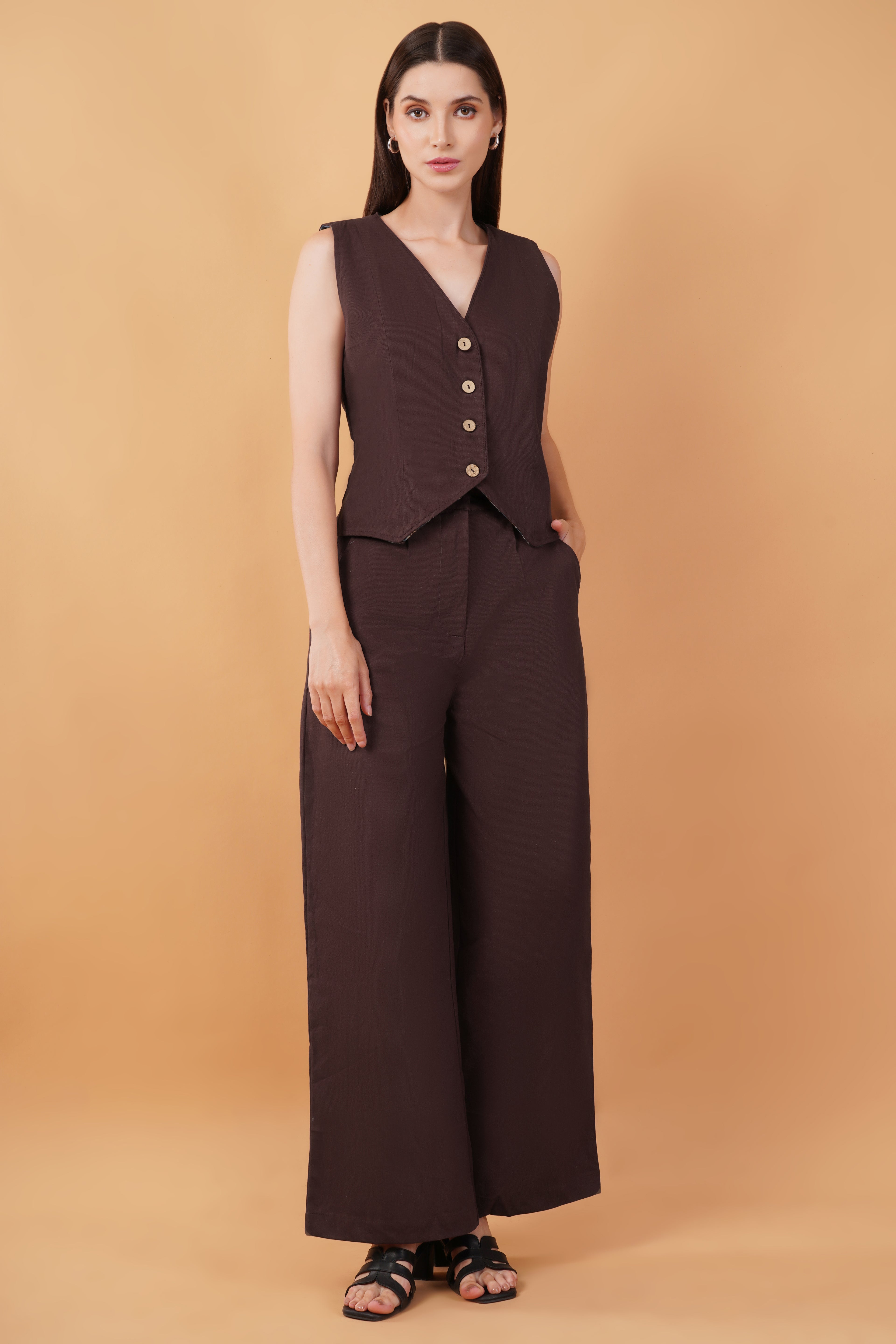 Reversible ajrakh waiscoat