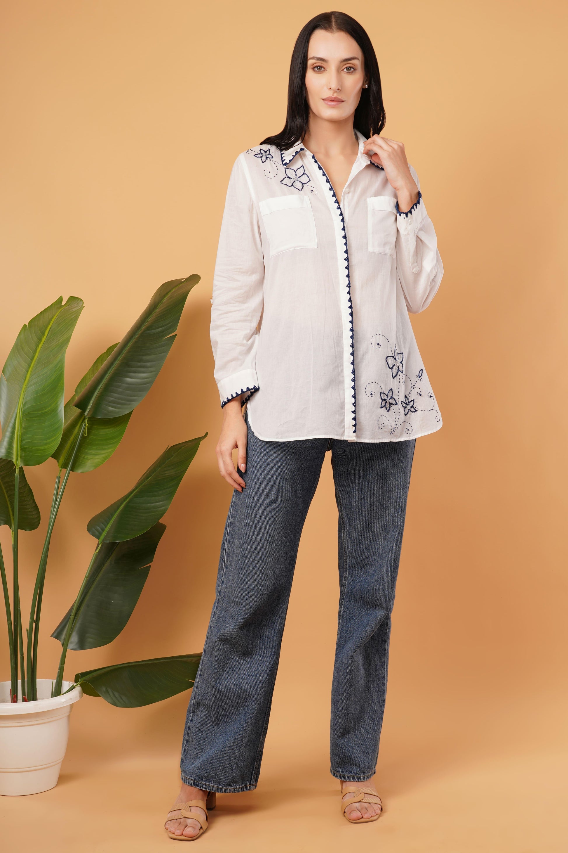 Kantha Broderie Shirt - Rohgle