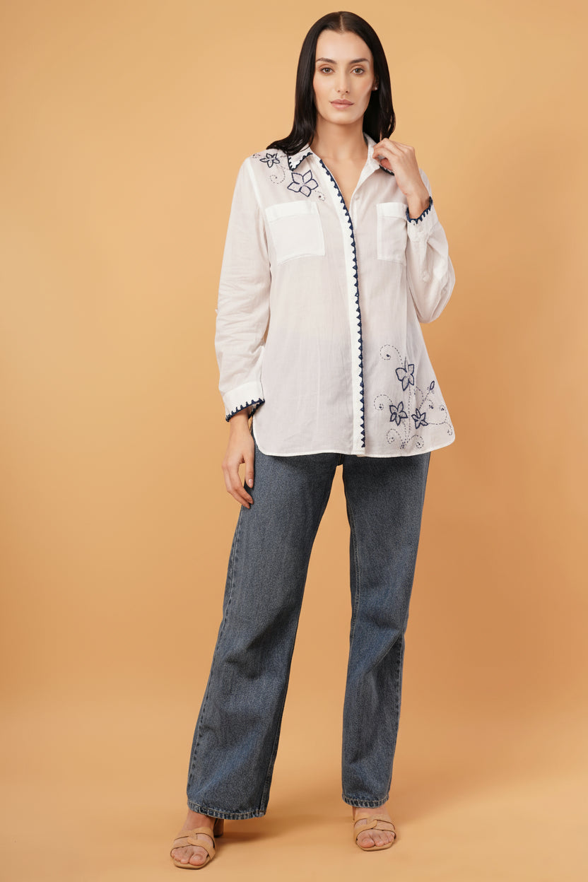 Kantha Broderie Shirt - Rohgle