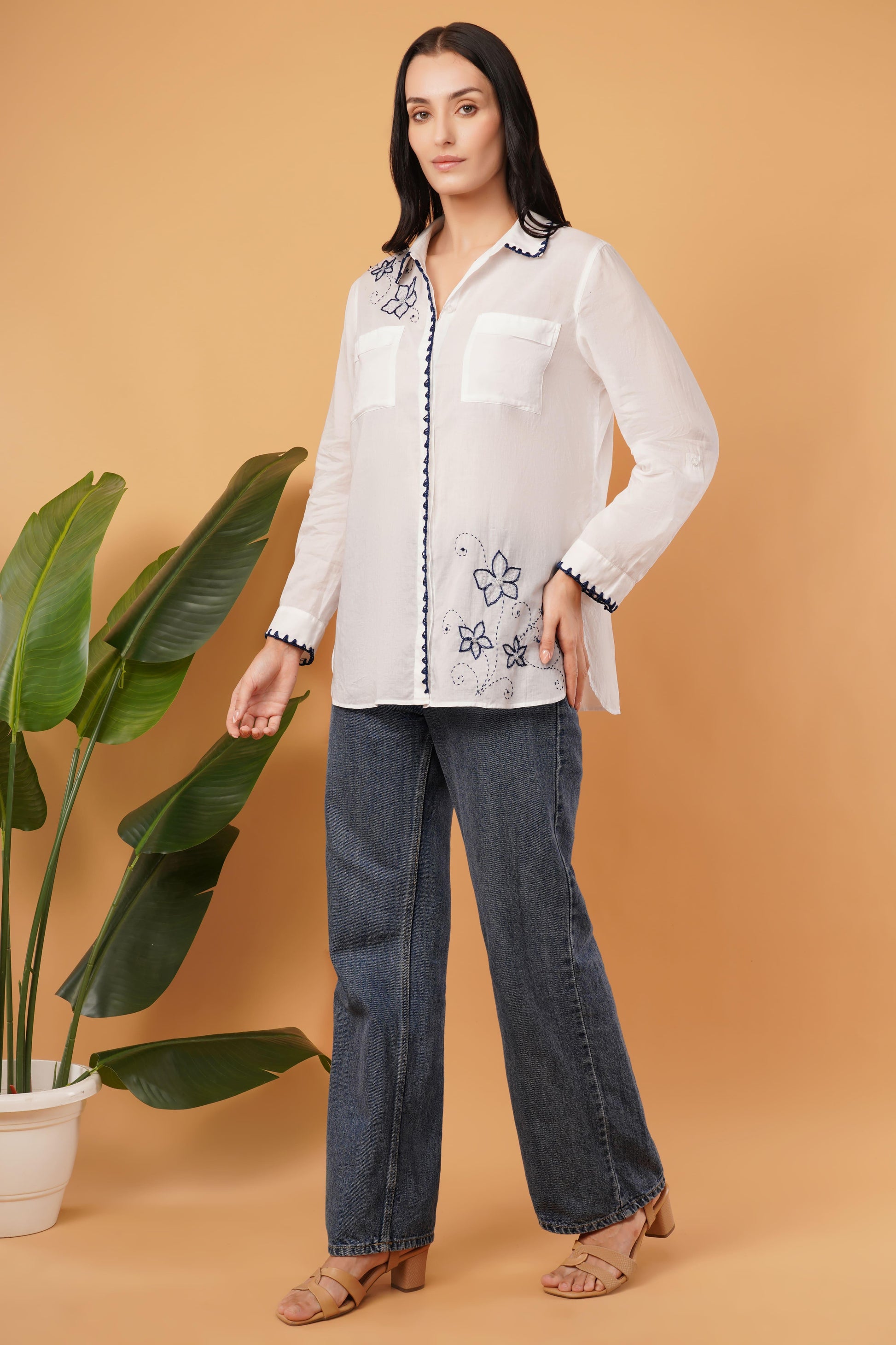Kantha Broderie Shirt - Rohgle