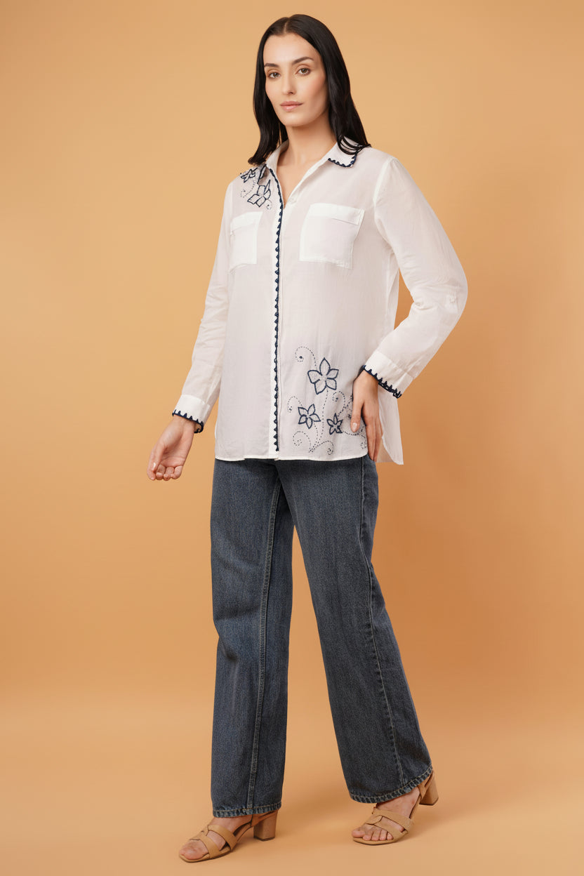 Kantha Broderie Shirt - Rohgle