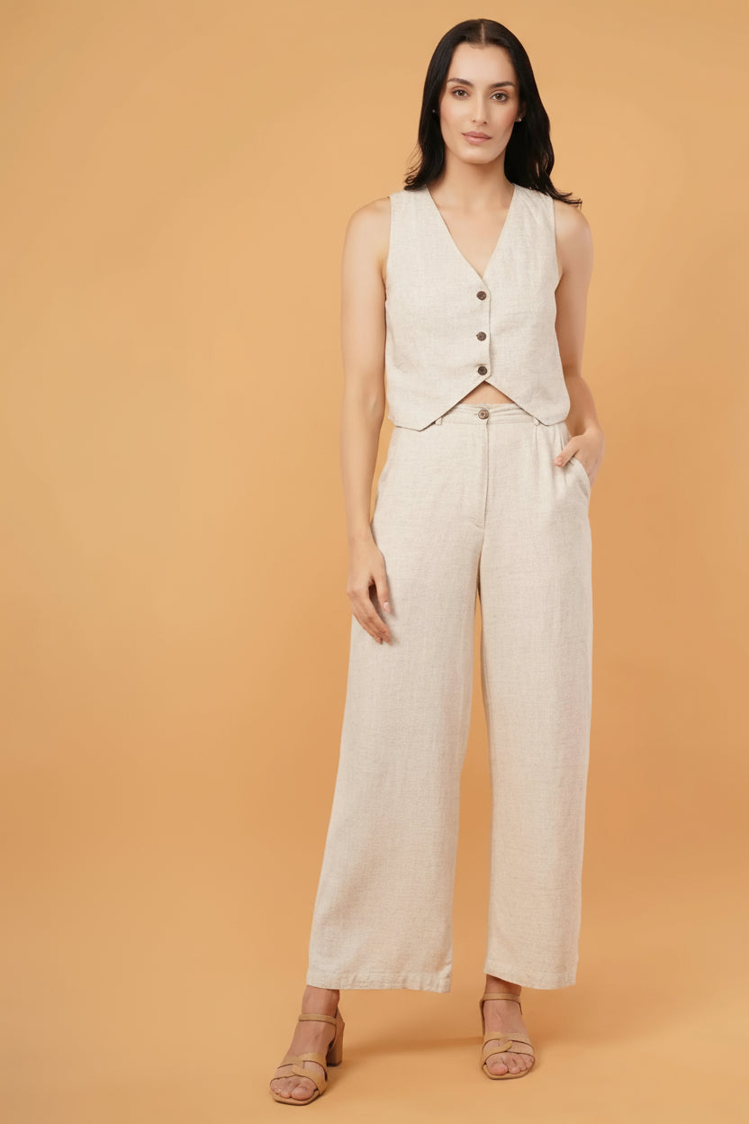 Cross your Line-n Trousers - Rohgle